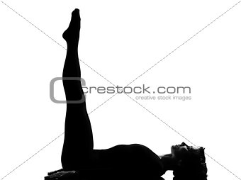 woman yoga Upward Extended Feet Pose - urdhva prasarita padasana