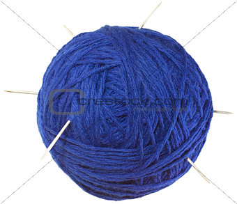 Blue Ball of Wool Cutout