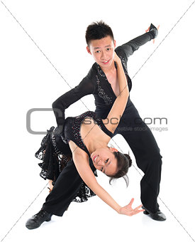 Couple Latin dancers 