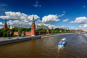 Moscow Kremlin and Moscow River Embankment, Russia