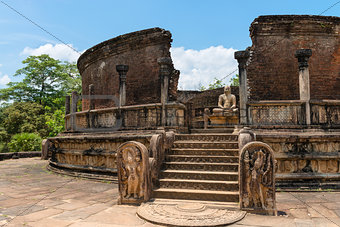 Structure unique to ancient Sri Lankan architecture. 