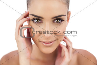 Close up of a smiling woman looking at camera