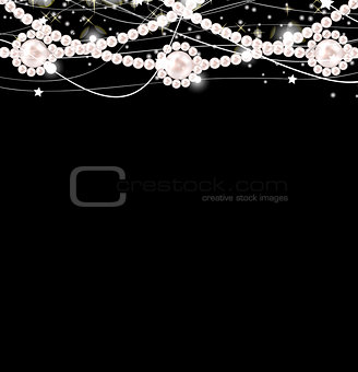 Beauty pearl background vector illustration