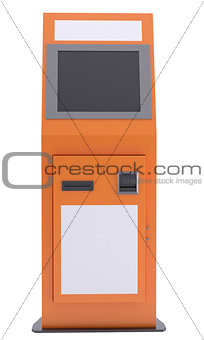 Information terminal with touch screen