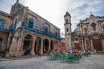 The Cathedral of Havana and the famous nearby square