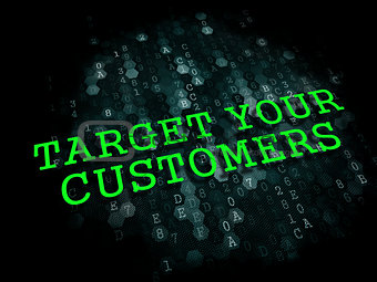 Target Your Customers. Business Concept.