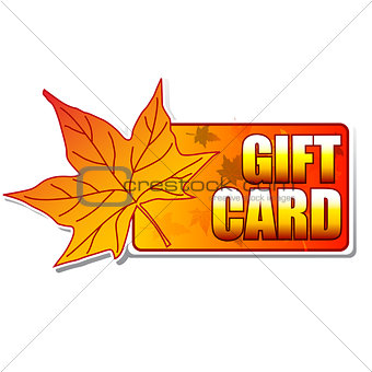 gift card label 