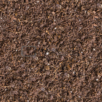Seamless Texture of Brown Soil.