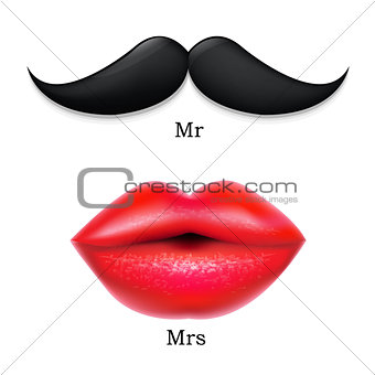 Moustaches With Lips