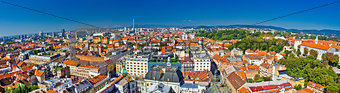 City of Zagreb panoramic view