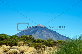 Teide volcano from far