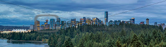 Vancouver BC and Stanley Park Panorama