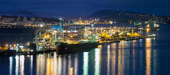 Pulp and Paper Mill at Port of Vancouver BC