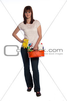 Cleaner woman