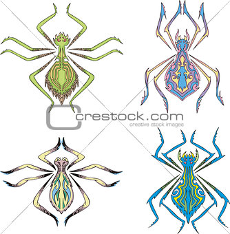Symmetrical spiders
