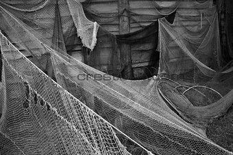 Old fishing nets.    