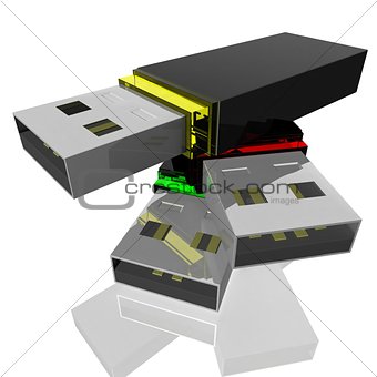 Computer flash drive