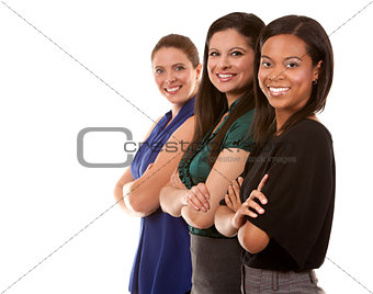 three business women