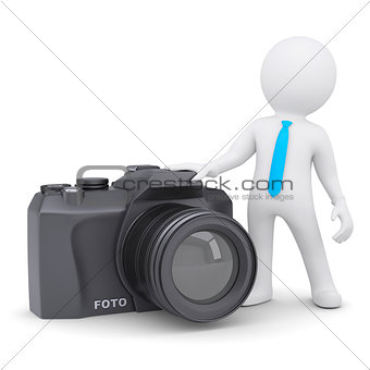 3d man and camera