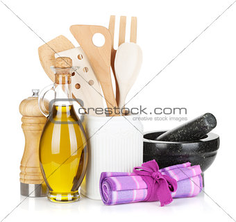 Kitchen utensils and condiments