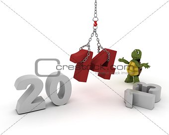 Tortoise Bringing in the new year