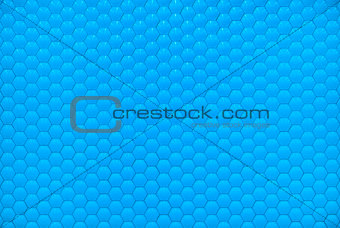 Blue shiny hexagon bubble tile texture background