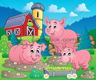 Pig theme image 1