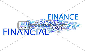 financial text cloud