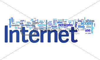 internet text cloud