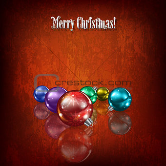 Abstract celebration background with color Christmas decorations