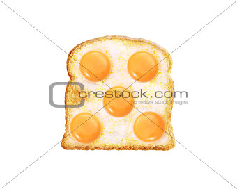 fried egg with toast 