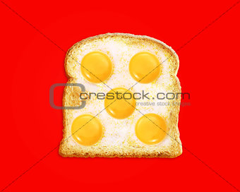 fried egg with toast 