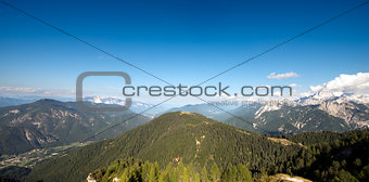 Aerial view from Monte Lussari - Italy