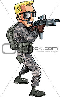Cartoon soldier