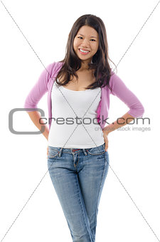 Portrait of Asian girl smiling