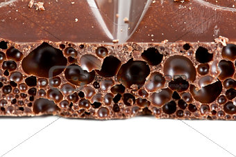 porous dark chocolate