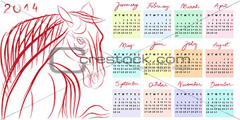 calendar 2014 year of the horse