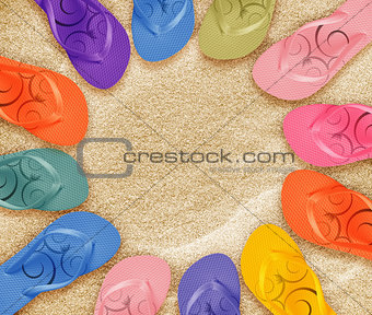 beach flip flops