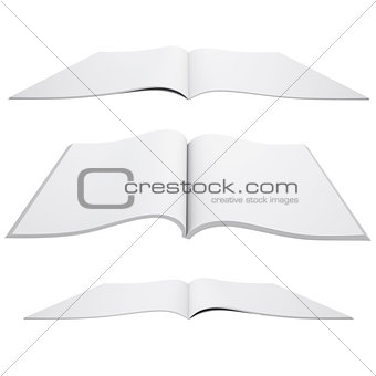 Open white book