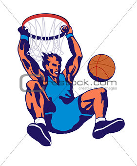 Basketball Player Dunking