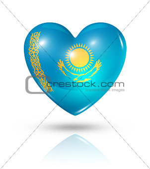 Love Kazakhstan, heart flag icon
