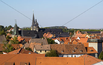 panorama of Quedlinburg, Germany