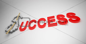 Business in success text
