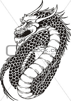 powerful oriental dragon