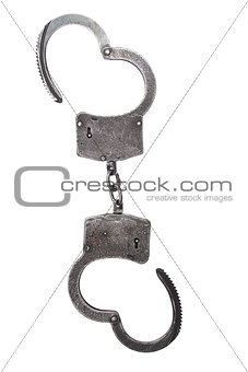 handcuffs isolated on white background