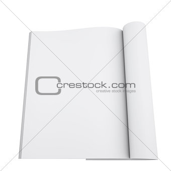 Open white book