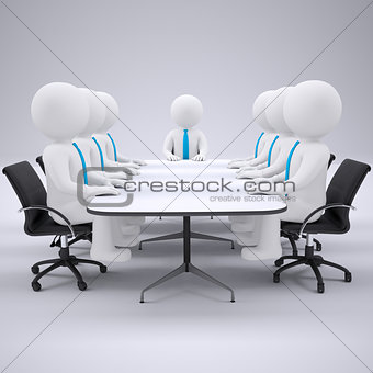 Businessman sitting at the table