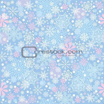 Cristmas background with snowflakes