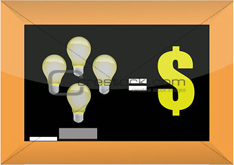 good ideas make money concept illustration design