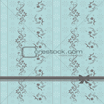 retro floral pattern with flowers  - tiles seamlessly